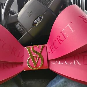 Victoria secret display Christmas ribbon bow collector item